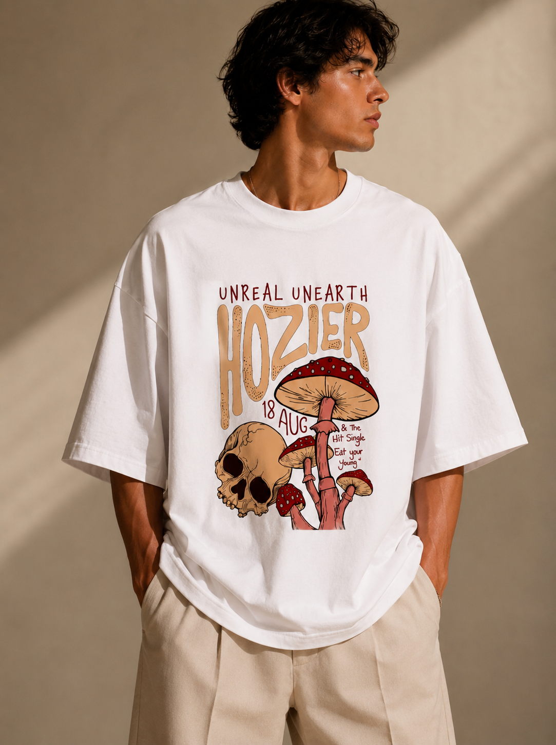 Hozier mushroom theme | Unisex Oversized Standard T-Shirt